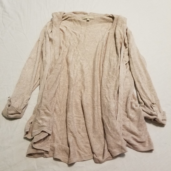 Joan Vass Studio Size Medium Cream Cardigan - Picture 2 of 7